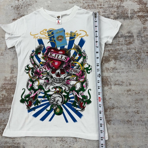 2000s Ed Hardy Christian Audigier Vintage Graphic Tees size S/M/L - Picture 11 of 12
